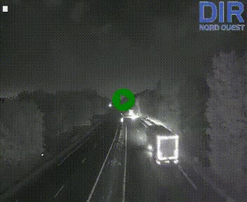 Webcam sur le périphérique de Caen (N814) à l'est de la ville, à Mondeville hauteur de la sortie 2, Presqu'île-Rives de l'Orne, au bout de l'autoroute A13
