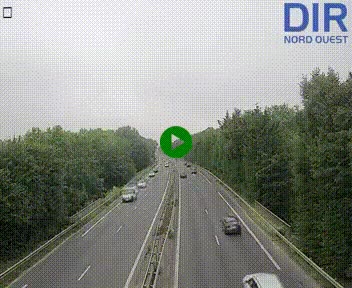 Webcam sur le périphérique de Caen (N814) à l'est de la ville, à Mondeville hauteur de la sortie 2, Presqu'île-Rives de l'Orne, au bout de l'autoroute A13
