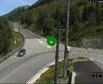 Webcam au carrefour de la croisade, à la jonction entre la N22 et la N320, avant le poste de douane franco-andorrane. Webcam à 1790 mètres d'altitude