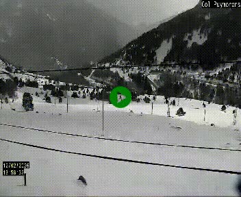 Webcam Col du Puymorens sur N320, en direction de Pas de la Casa (Andorre)