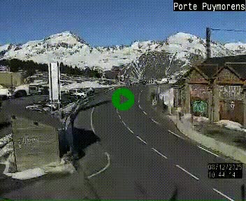 Webcam Col du Puymorens sur N320, en direction de Pas de la Casa (Andorre)