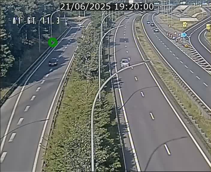 Traffic live webcam Luxembourg Senningerberg - A1 direction Allemagne - BK 11.3