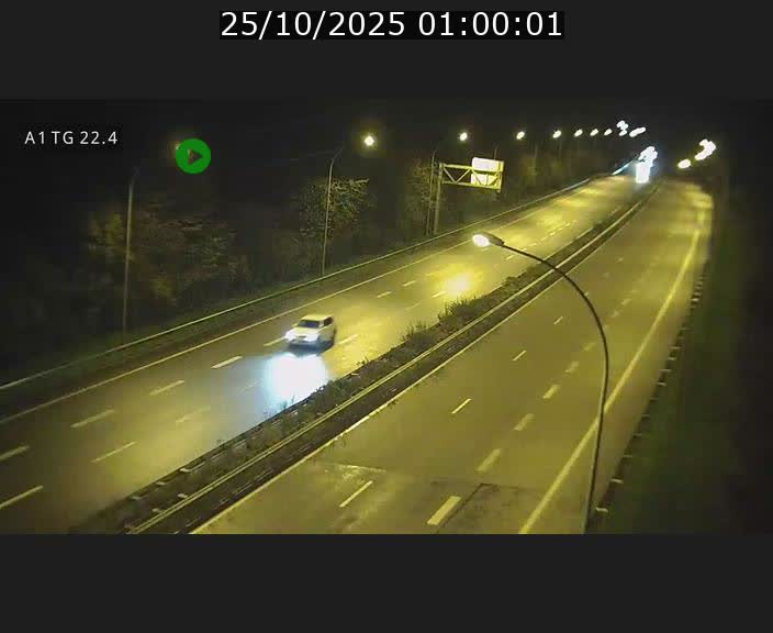 Traffic live webcam Luxembourg Flaxweiler - A1 direction Luxembourg - BK 22.4