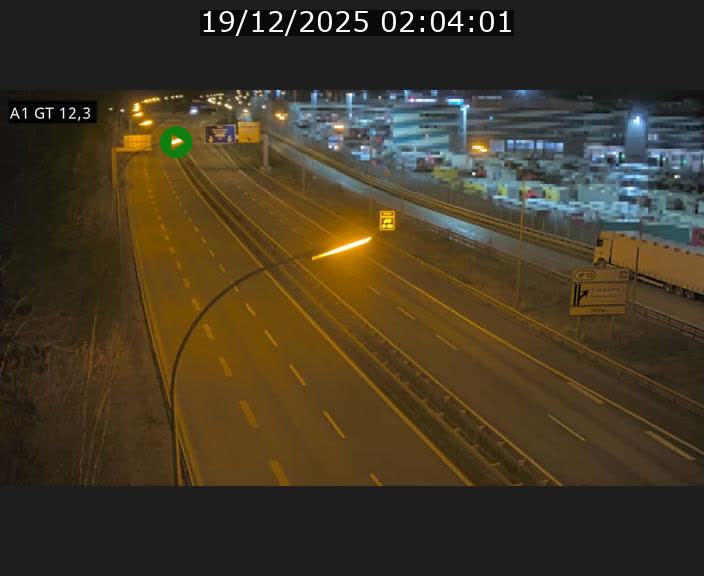 Traffic live webcam Luxembourg Senningerberg - A1 direction Allemagne - BK 12.3