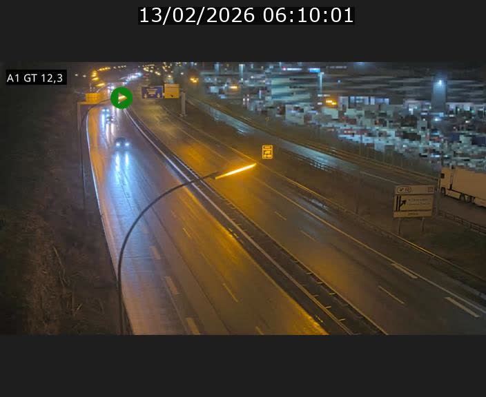 Traffic live webcam Luxembourg Senningerberg - A1 direction Allemagne - BK 12.3