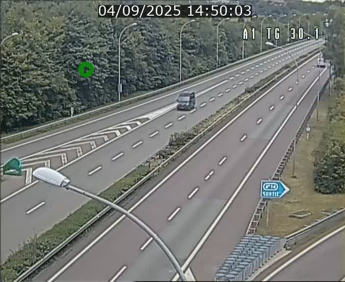 Traffic live webcam Luxembourg Grevenmacher - A1 direction Luxembourg - BK 30.1