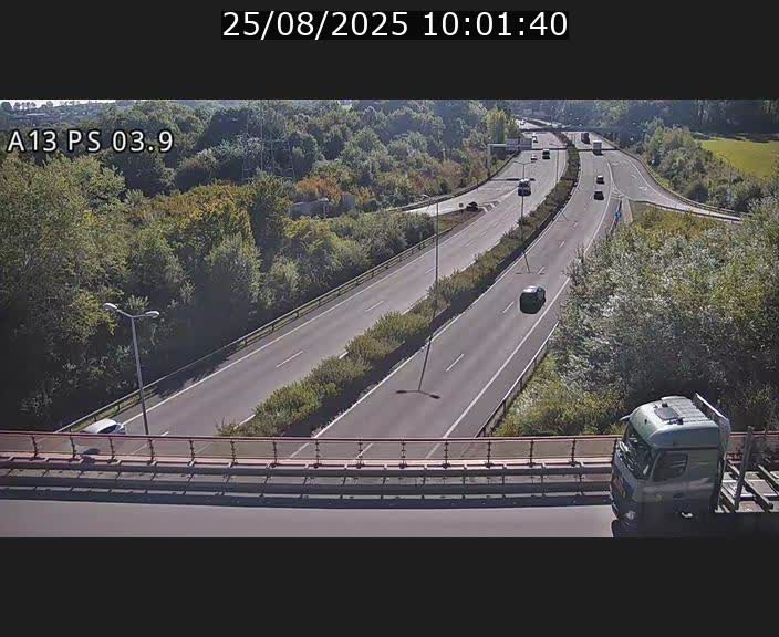 Traffic live webcam Luxembourg Differdange - A13 direction Esch-sur-Alzette - BK 3.9