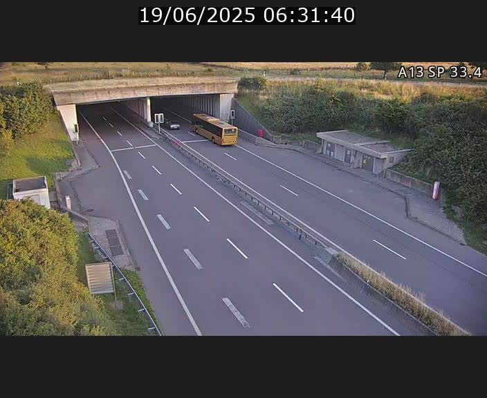Webcam trafic sur A13 à hauteur d'Altwies en direction de Mondorf-les-bains et en provenance de l'Allemagne