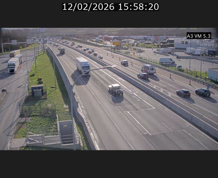 Traffic live webcam Luxembourg Aire de Berchem - A3 - BK 5 - direction France