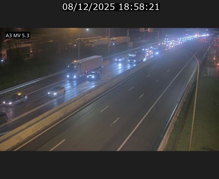 Webcam à l'Aire de Berchem au Luxembourg sur l'A3. Vue orientée vers la France