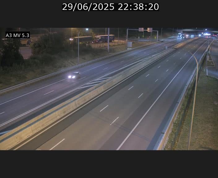 Webcam à l'Aire de Berchem au Luxembourg sur l'A3. Vue orientée vers la France