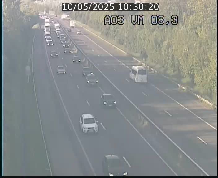 Traffic live webcam Luxembourg Bettembourg - A3 - BK 8.3 - direction France