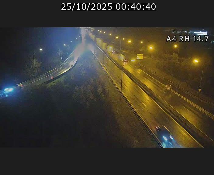 Traffic live webcam Luxembourg Jonction Lankelz - A4 - BK 14.7 - direction Luxembourg