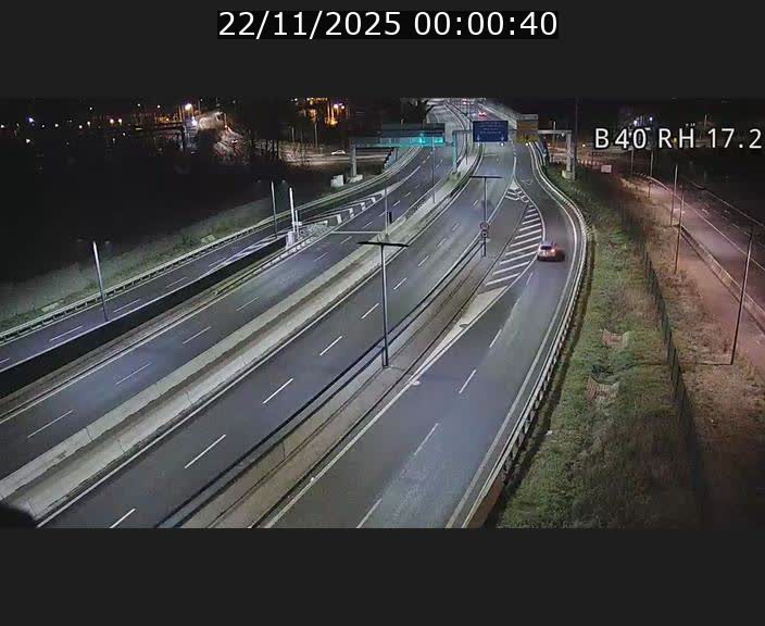 Webcam sur le contournement d'Esch Belval à hauteur de la sortie Université de Luxembourg. Vue orientée vers Luxembourg