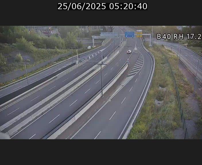 Webcam sur le contournement d'Esch Belval à hauteur de la sortie Université de Luxembourg. Vue orientée vers Luxembourg