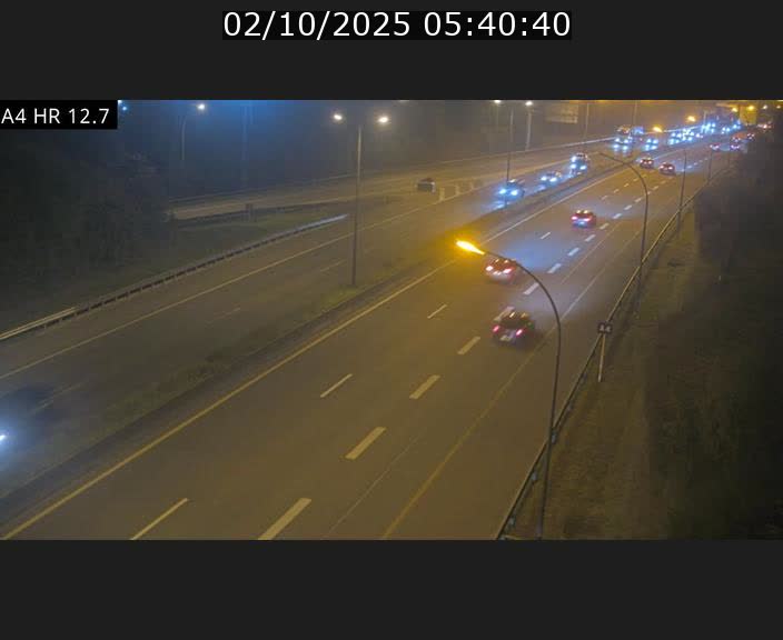 Traffic live webcam Luxembourg Esch sur Alzette - A4 - BK 12.7 - direction Esch-Belval