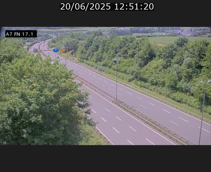Caméra trafic Luxembourg - A7, Merscherbierg direction Mersch