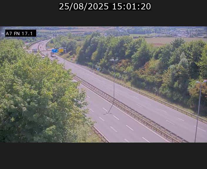Caméra trafic Luxembourg - A7, Merscherbierg direction Mersch