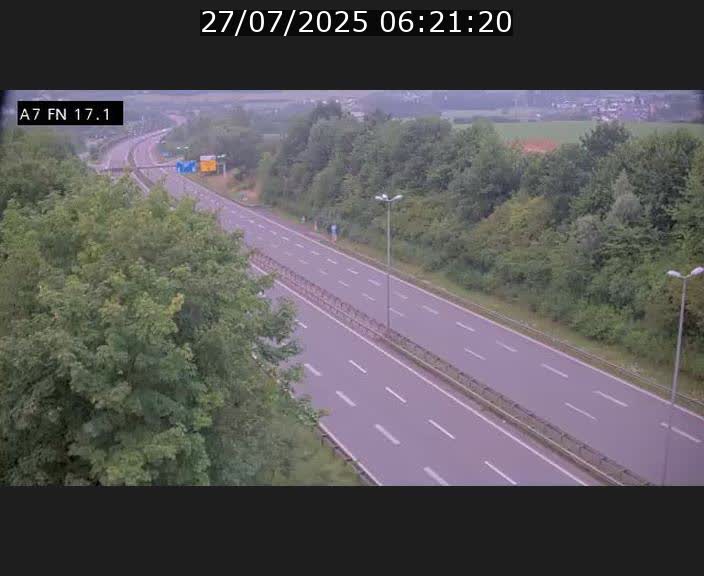 Caméra trafic Luxembourg - A7, Merscherbierg direction Mersch