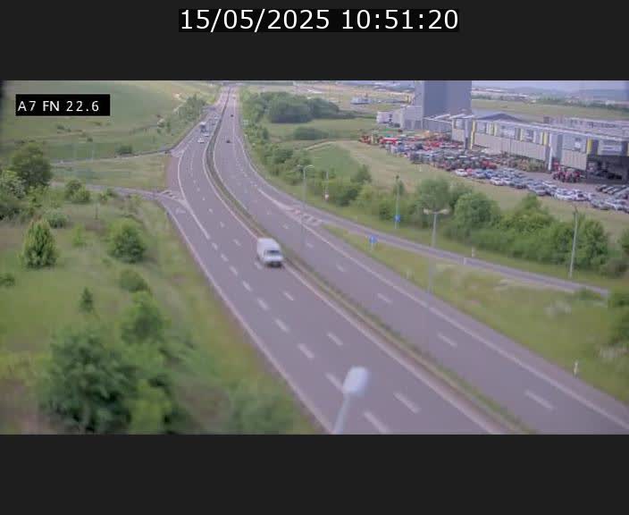 Caméra trafic Luxembourg - A7, Colmar-berg direction Mersch