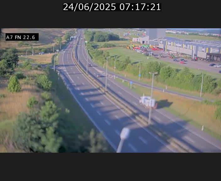 Caméra trafic Luxembourg - A7, Colmar-berg direction Mersch