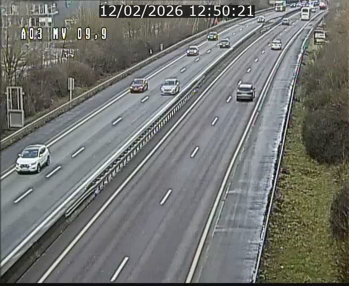 Webcam Autoroute à la Croix de Bettembourg - A3 - BK 9.9 - direction Luxembourg-Ville