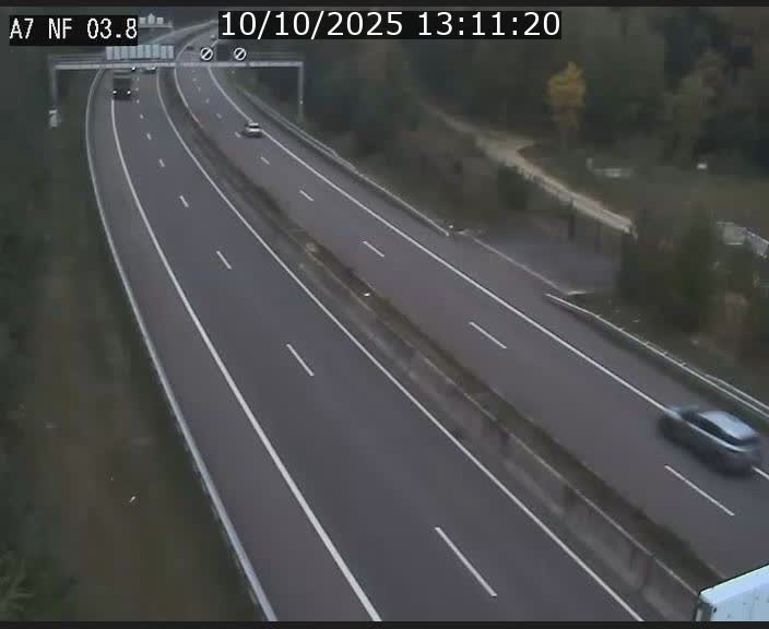 Webcam autoroute A7 au Luxembourg à la sortie du Tunnel Stafelter vers le Nord