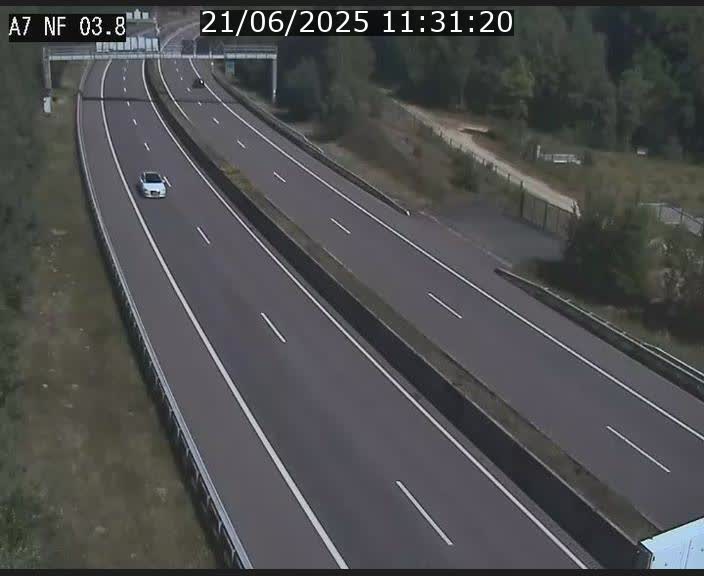 Webcam autoroute A7 au Luxembourg à la sortie du Tunnel Stafelter vers le Nord