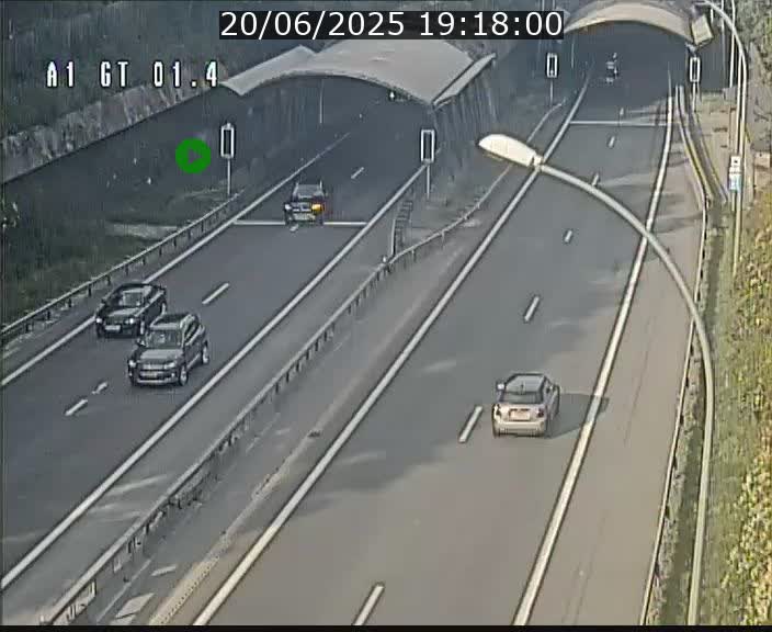 Traffic live webcam Luxembourg Hesperange - A1 direction Kirchberg - BK 1.4