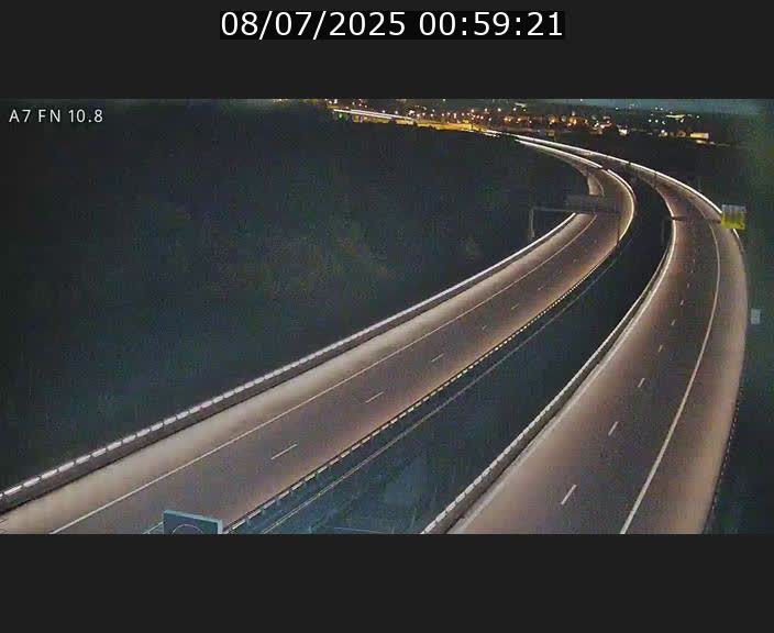 Caméra trafic Luxembourg - A7, Tunnel Gousselerbierg, sortie sud, direction rond-point Lorentzweiler (BK 10.8)