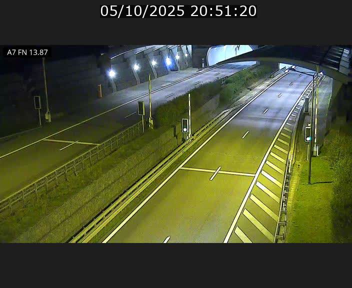 Caméra trafic Luxembourg - A7, Tunnel Gousselerbierg, entrée nord, direction Lorentzweiler