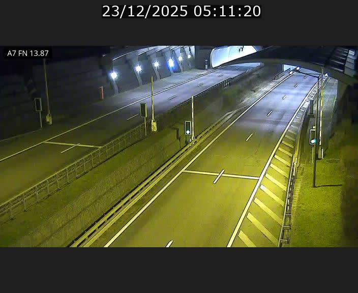 Caméra trafic Luxembourg - A7, Tunnel Gousselerbierg, entrée nord, direction Lorentzweiler
