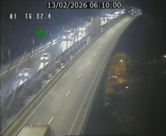 Traffic live webcam Luxembourg Sandweiler - A1 direction Luxembourg-ville - BK 2.4