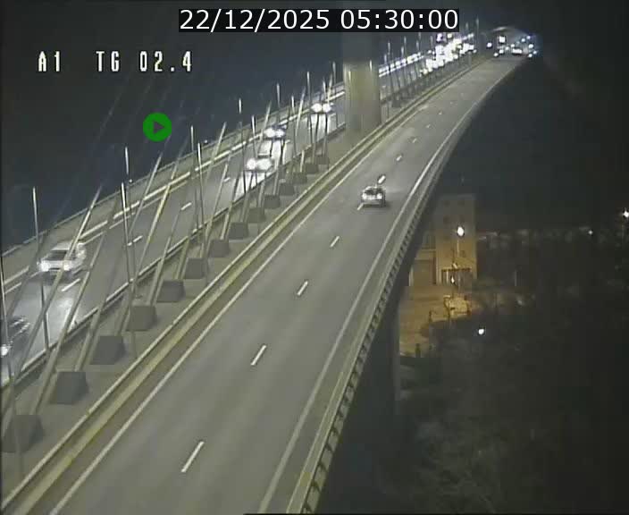 Traffic live webcam Luxembourg Sandweiler - A1 direction Luxembourg-ville - BK 2.4