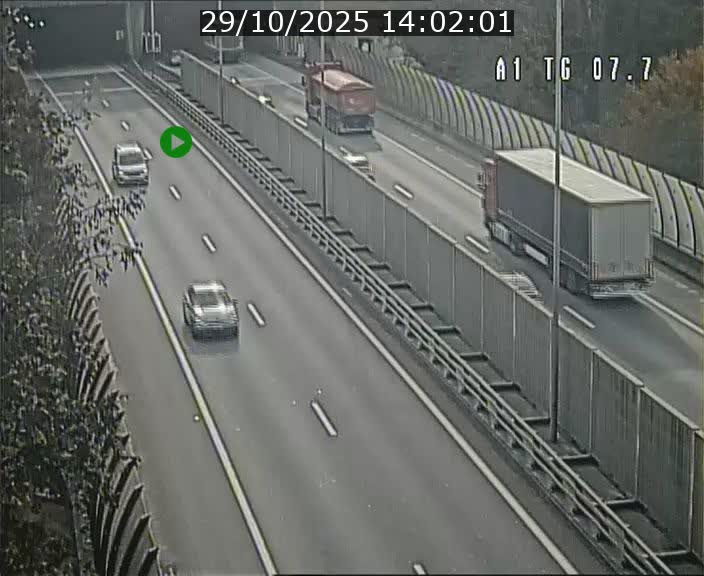 Traffic live webcam Luxembourg Kirchberg - A1 direction Luxembourg-ville - BK 7.7