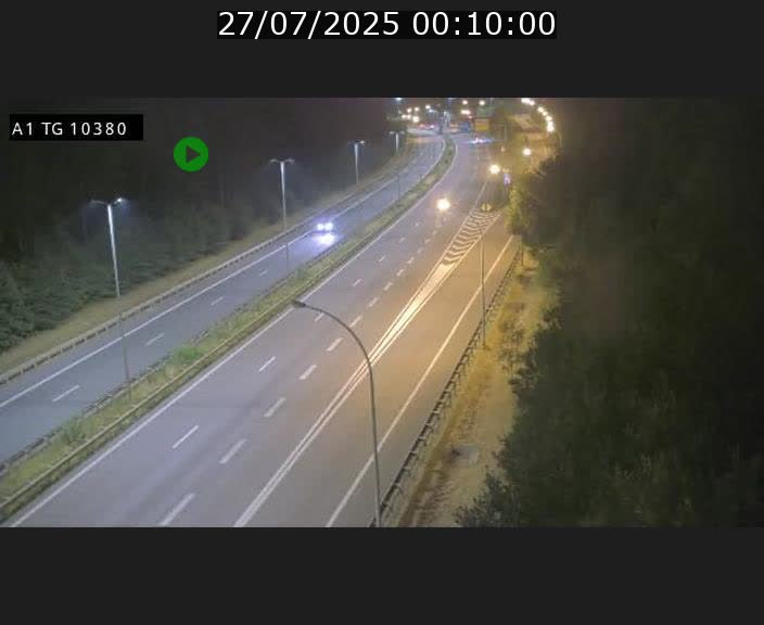 Traffic live webcam Luxembourg Senningerberg - A1 direction Luxembourg Kirchberg - BK 10.3