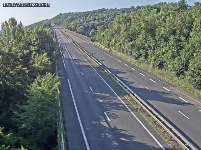 Caméra autoroute France - A30, Hayange direction Metz
