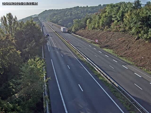 Caméra autoroute France - A30, Hayange direction Metz