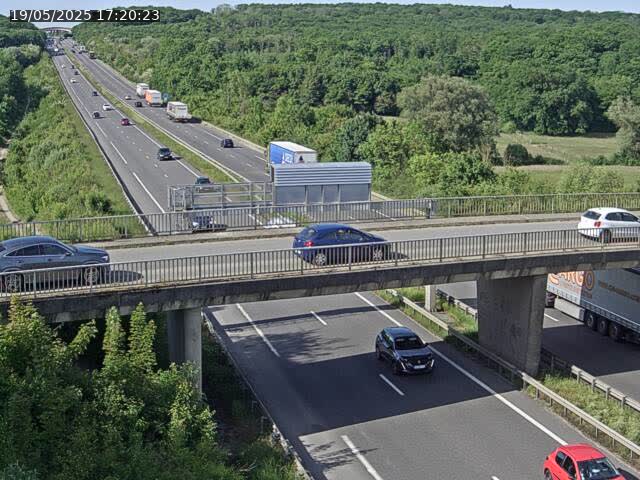 Caméra autoroute France - A31, Zoufftgen direction Luxembourg-ville, à la frontière entre la France et le Luxembourg