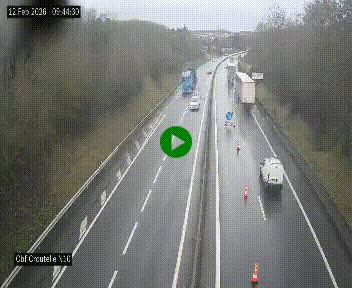 Webcam routière au début de la N10, au sud de Poitiers, proche de la jonction avec l'A10