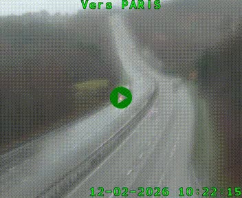 Caméra routière sur l'autoroute A20 à Bessines-sur-Gartempe. Vue orientée vers Paris