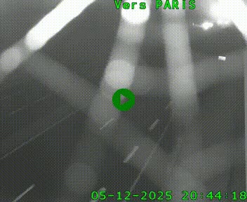 Caméra routière sur l'autoroute A20 à Saint-Hilaire-Bonneval, au sud de Limoges. Vue orientée vers Paris