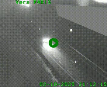 Caméra routière sur l'autoroute A20 à Saint-Pardoux-l'Ortigier, à la jonction avec l'A89. Vue orientée vers Paris