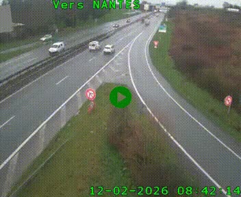 Webcam N147 au nord de Poitiers et à la jonction avec la A10