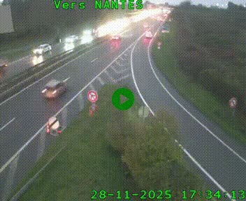 Webcam N147 au nord de Poitiers et à la jonction avec la A10