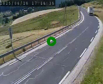 Webcam routière au niveau du col de la Chavade en Ardèche, sur la N102 à 1266 mètres d'altitude