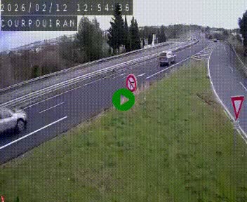 Caméra routière France - N109, Courpouiran - La plaine, en direction de Clermont l'Hérault, à la sortie de Montpellier