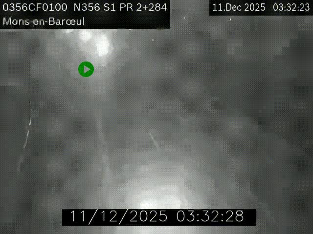 Webcam à l'entrée de Lille en direction du périphérique, à proximité de Mons-en-Baroeul sur la N356