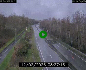 Webcam sur le périphérique de Nantes (N844) à hauteur de Porte de la Chapelle, au nord de la ville