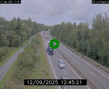 Webcam sur le périphérique de Nantes (N844) à hauteur de Porte de la Chapelle, au nord de la ville